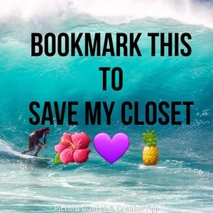 💜BOOKMARK to add my closet💜